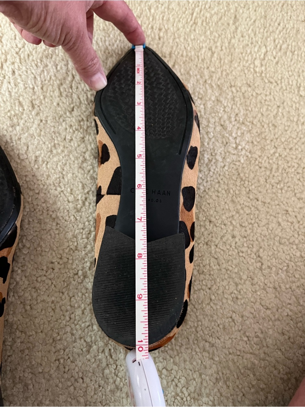 Cole Haan Leopard Print Pointed Toe Flats - Picture 4 of 6